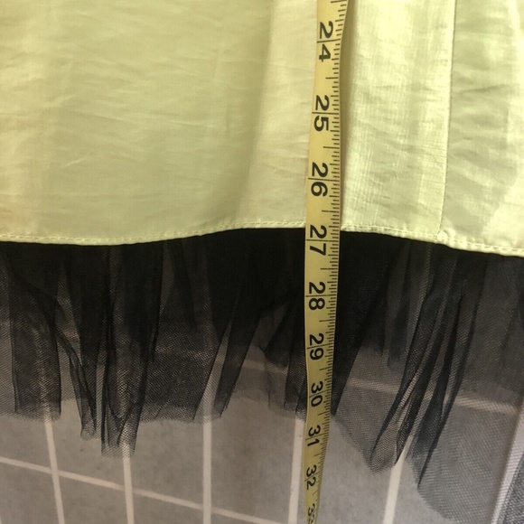 Niki Livas,Woman,Dress Formal Cocktail,Green Lemon, size 12,rhinestone `n lace.! - Picture 14 of 14